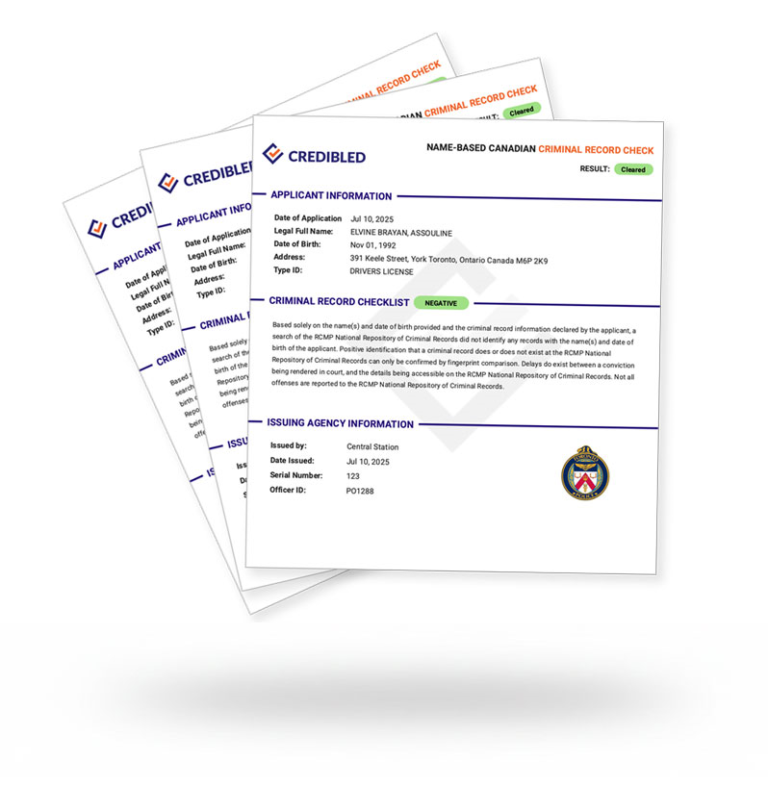 Online background check Canada | Credibled