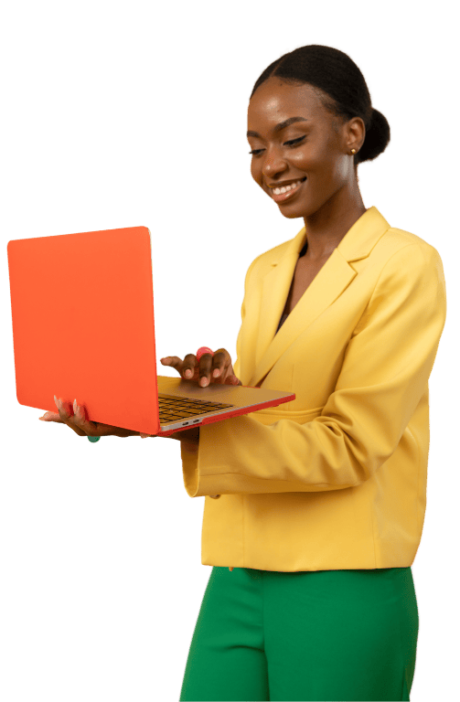 A founder reviewing a completed Credibled reference check report on a laptop